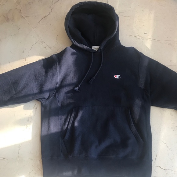 Small Champion Navy Blue Hoodie - Picture 1 of 3